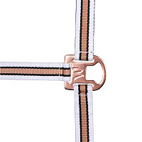 Ohlávka pro koně Waldhausen Shine White/Rose Gold