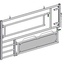 Pevná boční zábrana Jourdain - pro veterinární a inseminační box