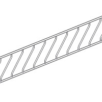 Žlabová zábrana diagonální Jourdain - 10 krmných míst