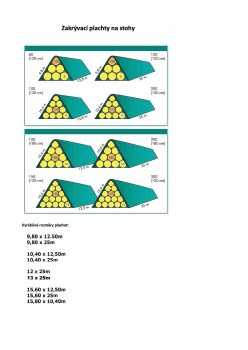 Zakrývací plachta na seno, slámu, dřevo a jiné
